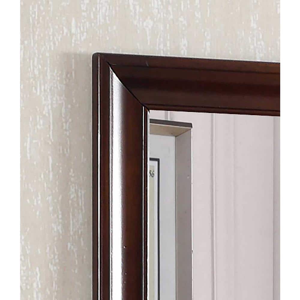 LaVita Modern Cappuccino Wood Framed 45x33 Dresser Mirror