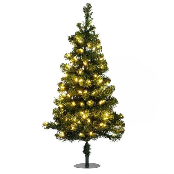 3 Count 29 in. H 60-Light Warm White Twinkling LED Twig Tree Pathmarkers