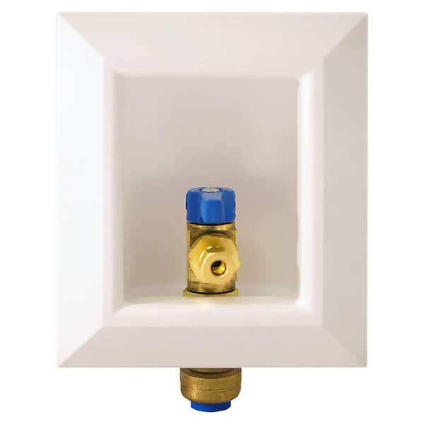 Tectite 1/2 in. Brass Push-to-Connect Ice Maker Outlet Box