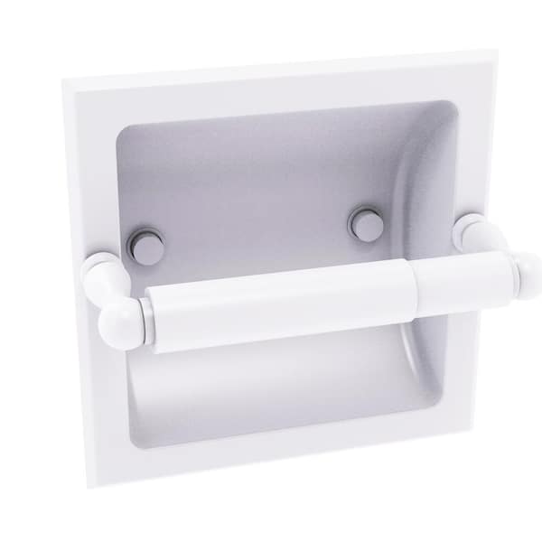 Modern White Toilet Paper Holder