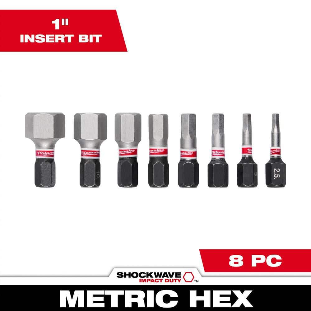 SHOCKWAVE METRIC HEX 1 in. Impact Bit Set (8-Piece) price history on PriceWatchPro