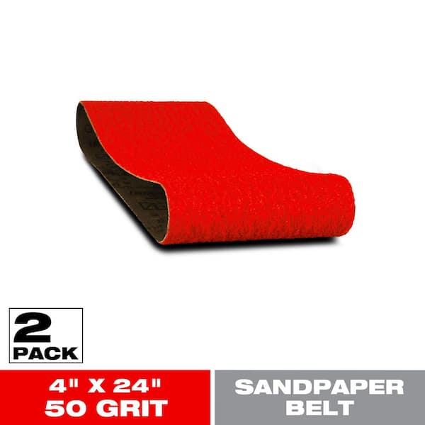 DIABLO 4 in. x 24 in. 50-Grit Sanding Belts