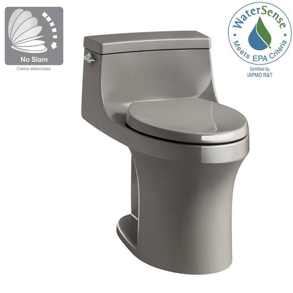 Kohler San Souci 1 Piece 1 28 Gpf Single Flush Elongated Toilet In Cashmere Seat Included K 5172 K4 The Home Depot