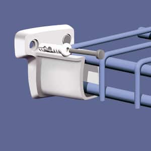 10 in. White Steel Adjustable Shelf Bracket for Wire Shelving (12-Pack)