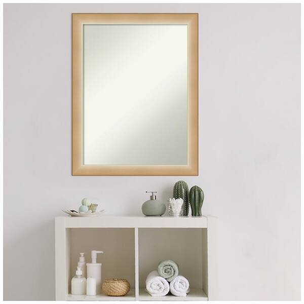 Amanti Art Eva Ombre Gold Narrow 21 in. H x 27 in. W Framed Non