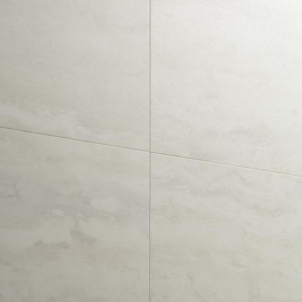 Elmdale Large Format Off-White Vinyl Tile with Water Protection