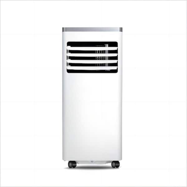 8,000 BTU (5,000 BTU DOE) 115-Volt Quiet 56 dB Portable Air Conditioner w/Dehumidifier up to 280 sq. ft. White