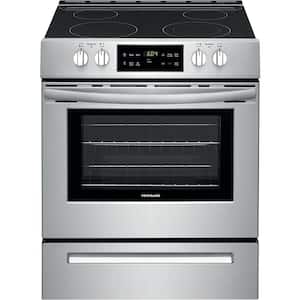 30 in. 5 cu. ft. Front Control Electric Range in Stainless Steel
