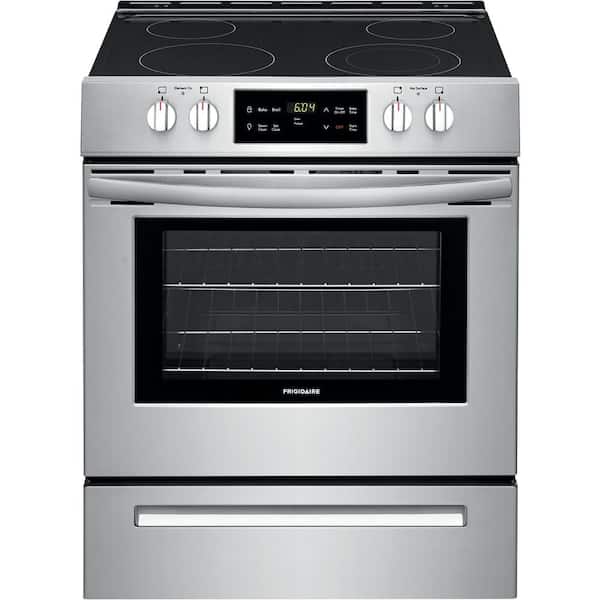 Frigidaire 30 in. 5 cu. ft. Front Control Electric Range in Stainless Steel