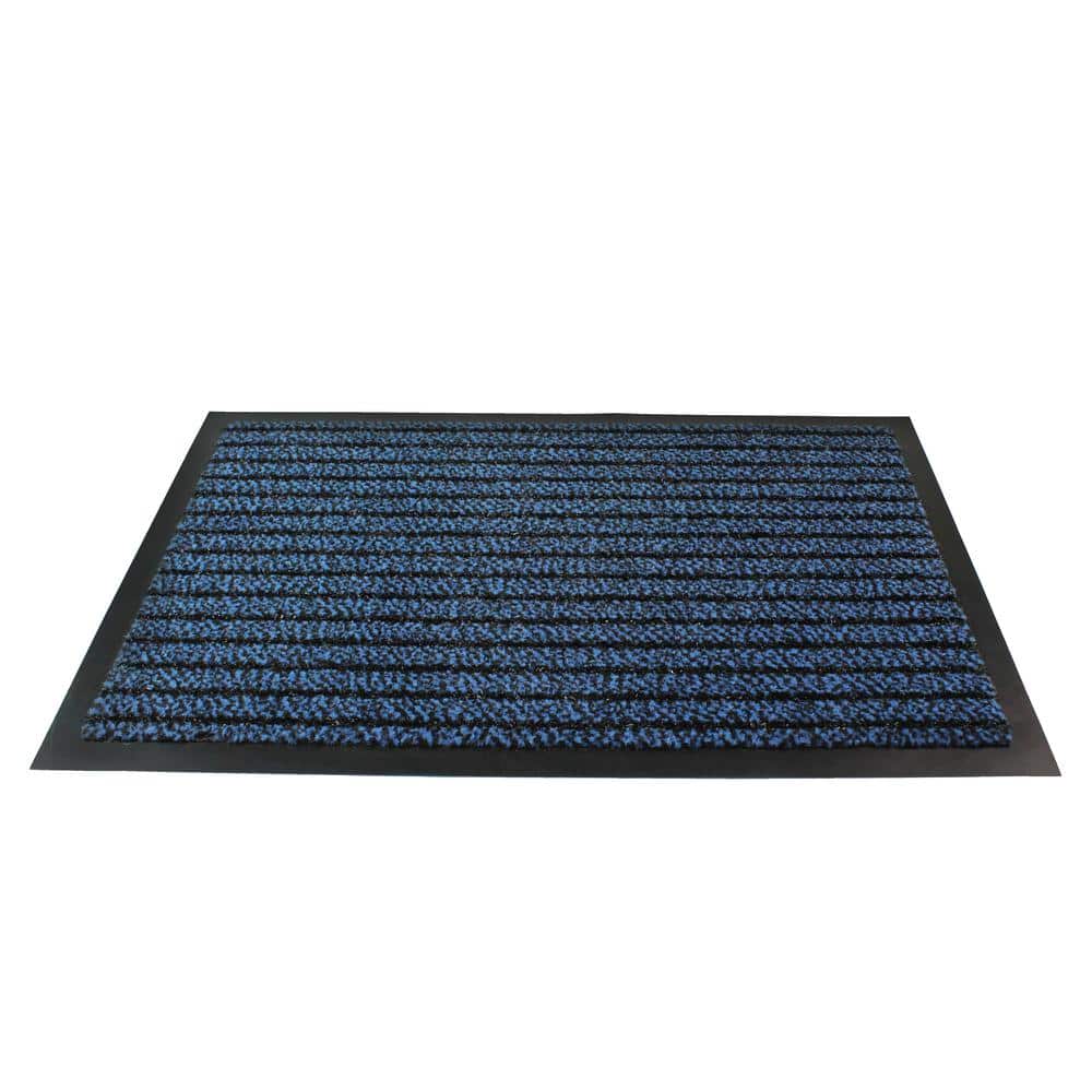 Sleek Blue Polypropylene Indoor Entrance Mat - 24" x 32"