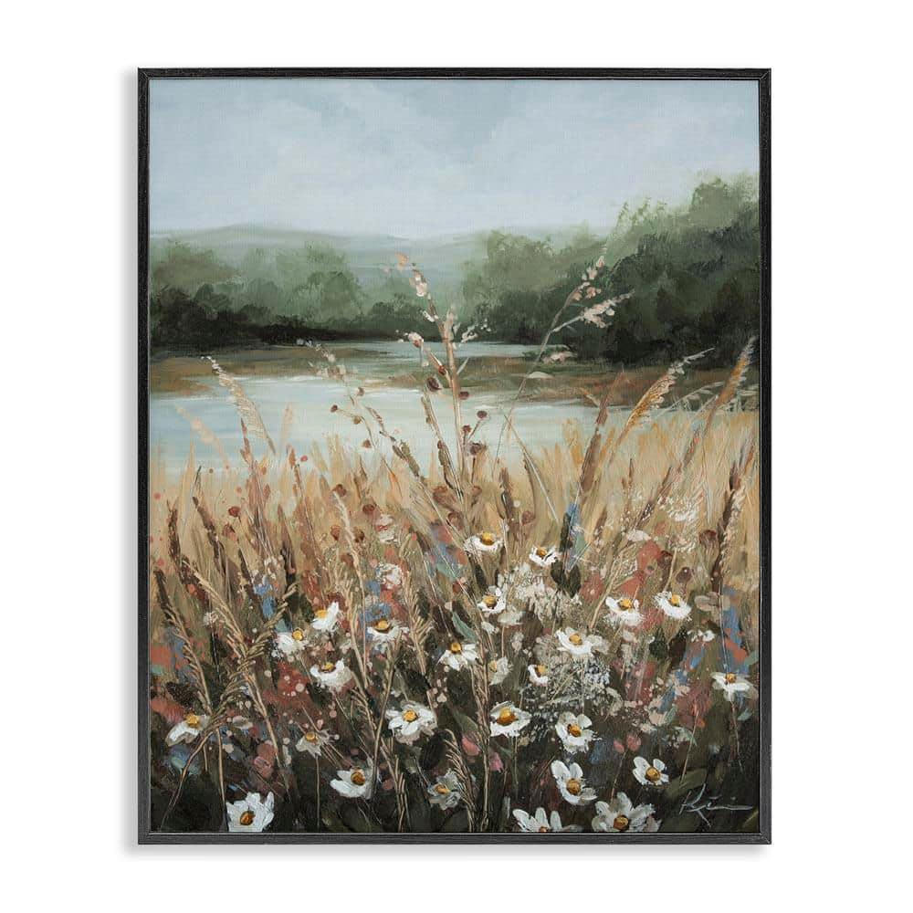 Wild Blooms by Marsh by Lindsay Kivi Fine Art Black Framed Nature Giclee Art Print 20 in. x 16 in. price history on PriceWatchPro