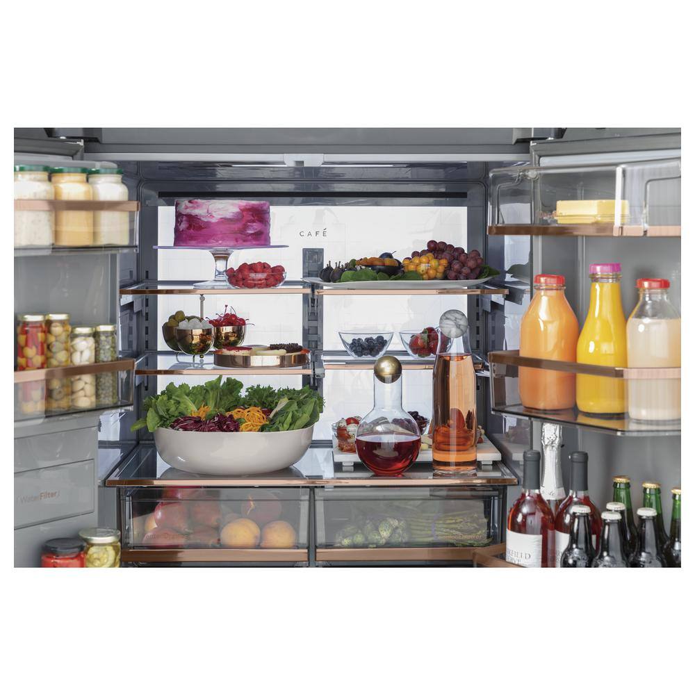 Buy 27.4 cu. ft. Smart 4Door Quad French Door Refrigerator in Platinum