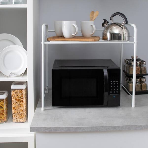 Neu Home Countertop Microwave Stand Nh 97541w1p The Home Depot