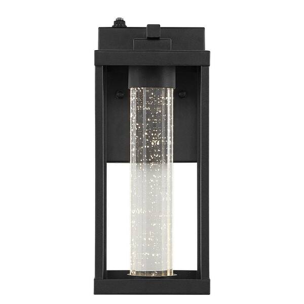 JONATHAN Y Juno 4.75 in. Black Hardwired Outdoor Cylinder