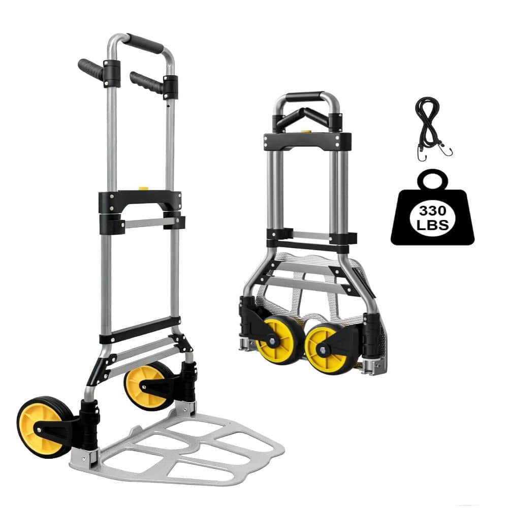 Primehome 330 lb. Capacity Folding Hand Truck Dolly, Telescoping