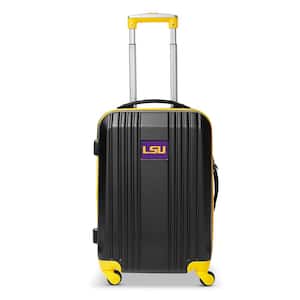 NCAA LSU 21 in. Yellow Hardcase 2-Tone Luggage Carry-On Spinner Suitcase