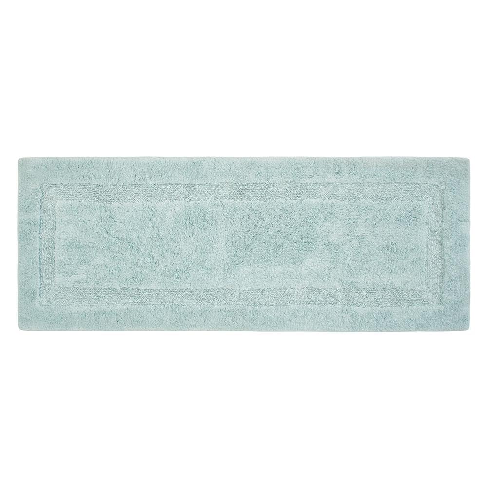 Chesapeake Olympia Misty Blue Bath Runner (24 in. x 60 in.)