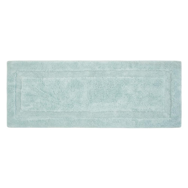 Chesapeake Olympia Misty Blue Bath Runner (24 in. x 60 in.)