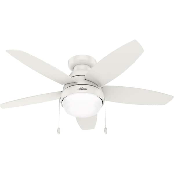Hunter Lilliana 44 in. Indoor Fresh White Ceiling Fan with Light Kit