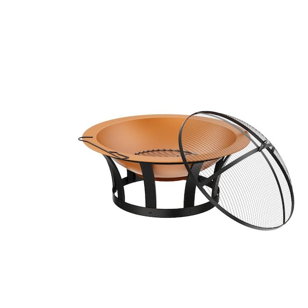 Hampton Bay Pendleton 36 in. Copper Finish Steel Wood Burning Fire