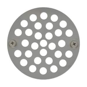 4 in. O.D. Stainless Steel Stamped Round Replacement Drain Strainer