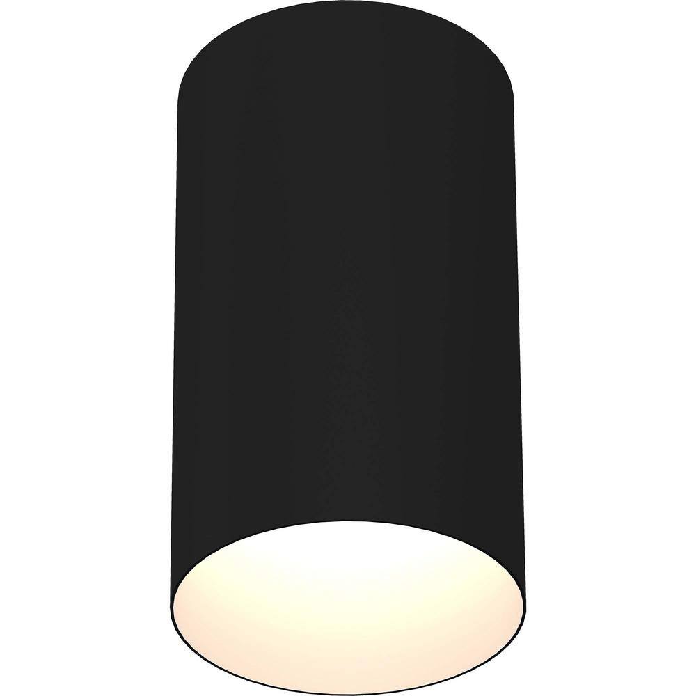 Black Aluminum Modern Flush Mount Light Fixture