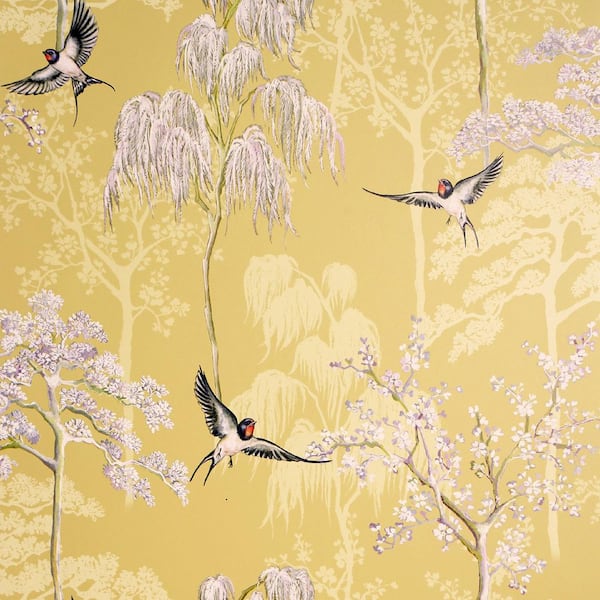 Arthouse Asuka Yellow Sparrow Forest Wallpaper Sample