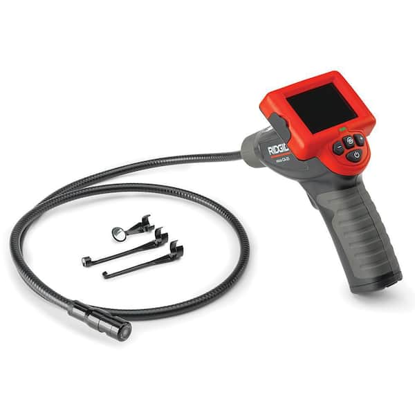 RIDGID CA-25 Micro Visual Inspection & Diagnostic Handheld Camera w/ 2.7  in. Color Display, 4 ft. Fixed Waterproof Camera Cable 40043 - The Home  Depot