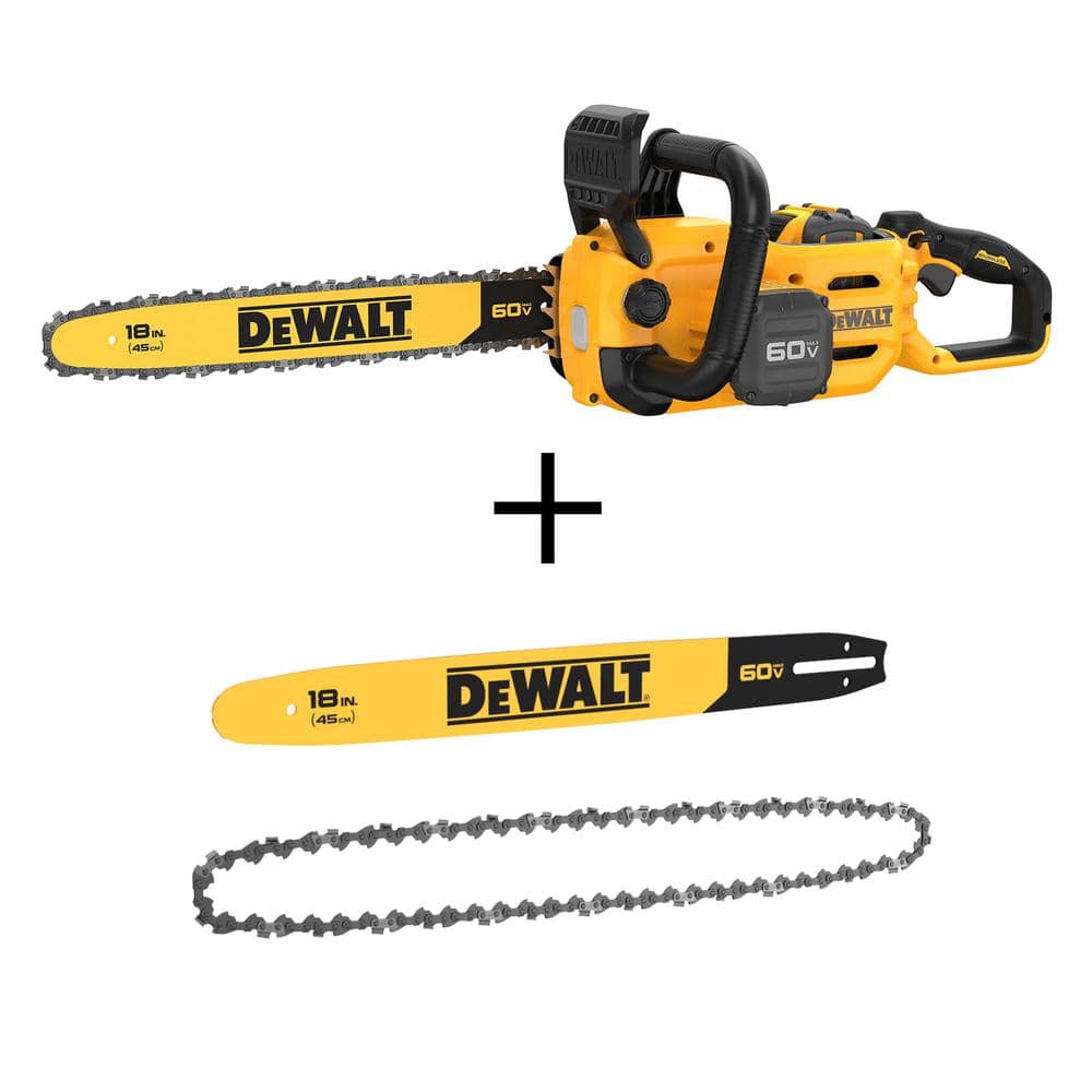 60V MAX 18in. Brushless Battery Powered Chainsaw Kit, (1) FLEXVOLT 3Ah Battery, Charger, Bar & Chain (62 Link) price history on PriceWatchPro