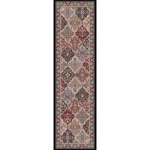 Ancient Garden Multi Panel 2 ft. x 11 ft. Indoor Runner Rug