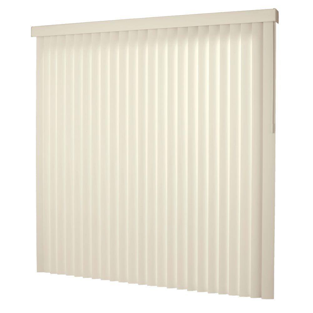 Hampton Bay 3.5 in. W x 102 in. L Smooth Alabaster 3.5 Vertical Blind