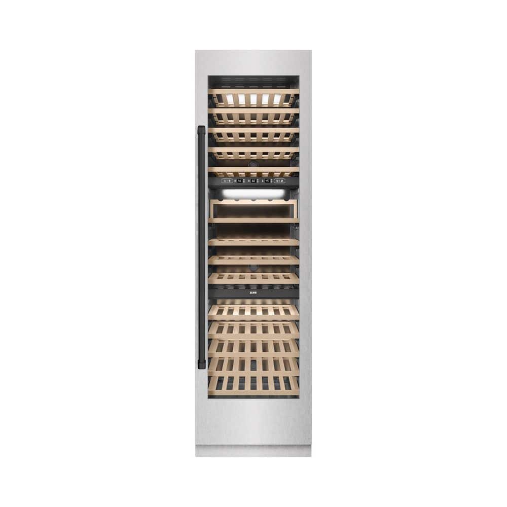 Autograph Edition 24 in. Triple Zone Satin 100 Bottle Column Wine Cooler with Matte Black Accents price history on PriceWatchPro