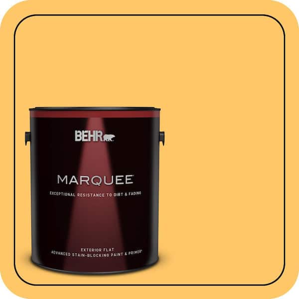 BEHR MARQUEE 1 gal. Home Decorators Collection #HDC-SP16-05 Daffodil Flat Exterior Paint & Primer