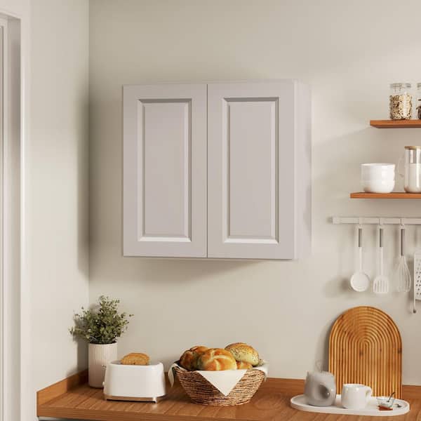 Hausvita 33 in. W x 12 in. D x 36 in. H in Traditional Dove