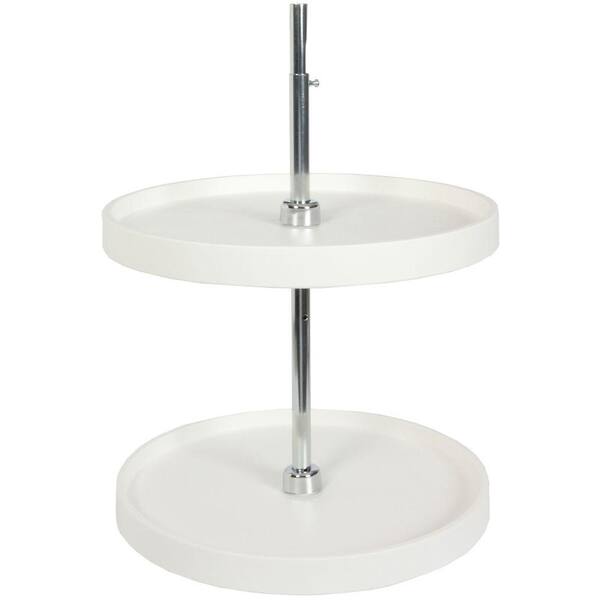 Knape & Vogt 32 in. H x 20 in. W x 20 in. D 2-Shelf Full Round Lazy