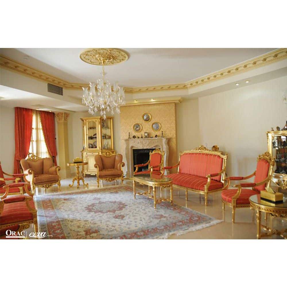 White Polyurethane Crown Moulding 78in Long