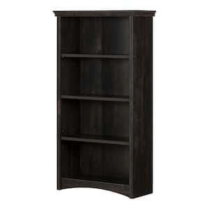 Gascony Rubbed Black 4-Shelf Bookcase
