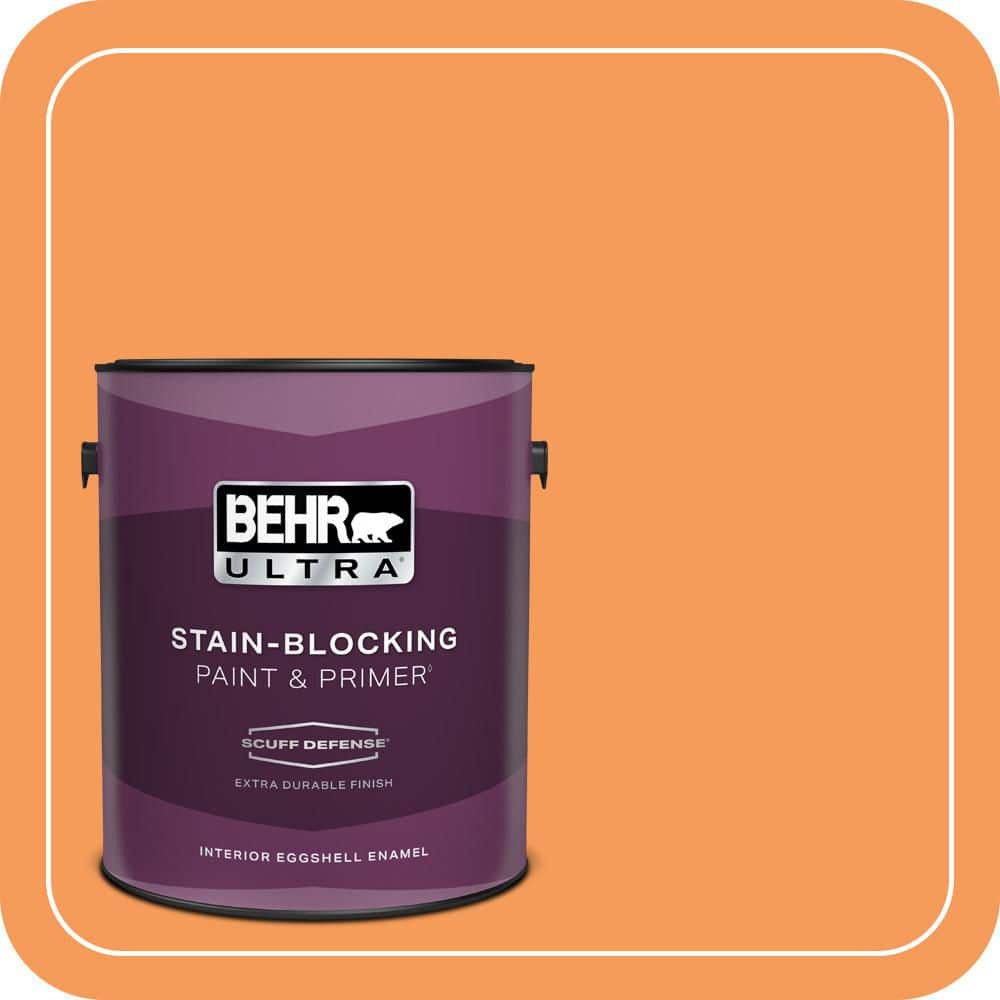 1 gal. #260B-6 Blaze Orange Extra Durable Eggshell Enamel Interior Paint & Primer price history on PriceWatchPro