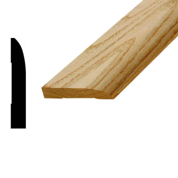 Woodgrain Millwork WM 713 1/2 in. x 3-1/4 in. Oak Base Moulding