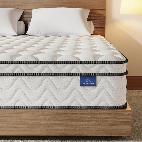 Vesgantti Euro Top Series Twin Medium Hybrid 12 in. Bed-in-a-Box Mattress