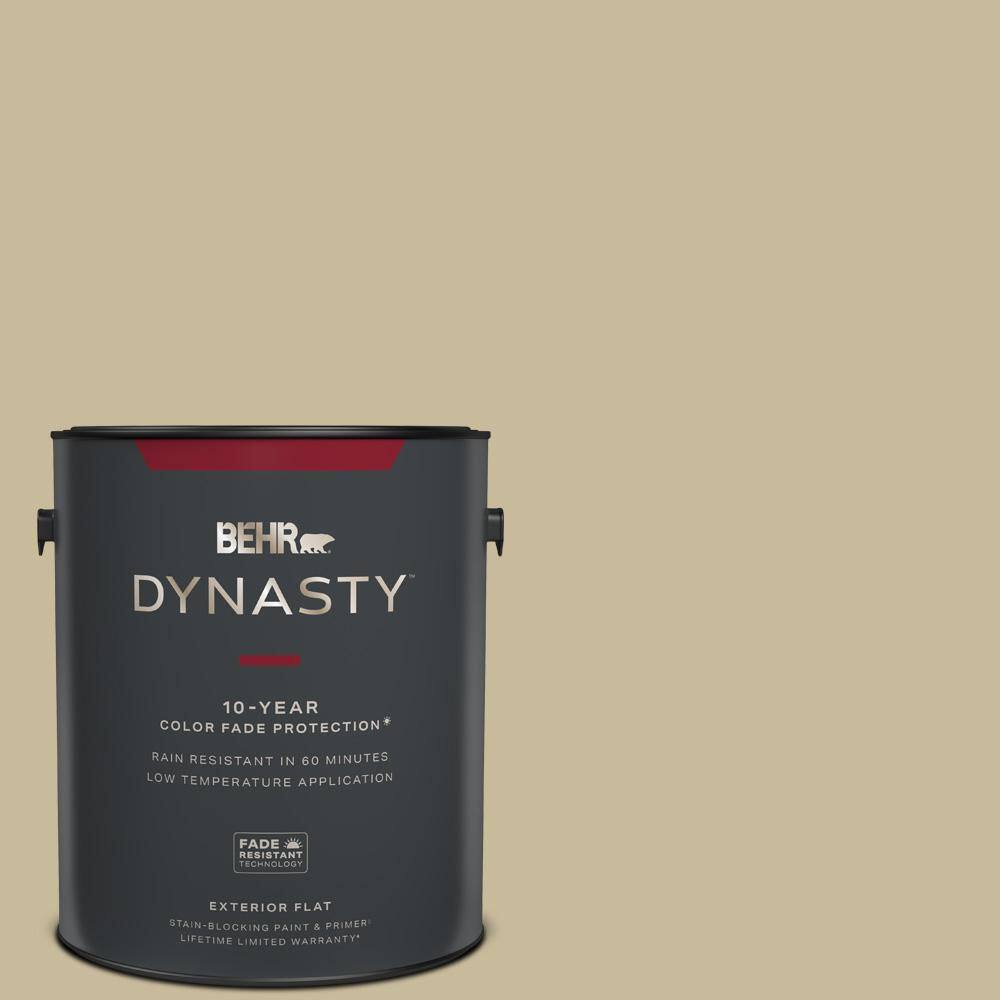 BEHR DYNASTY 1 gal. 760D4 Lion Flat Exterior StainBlocking Paint