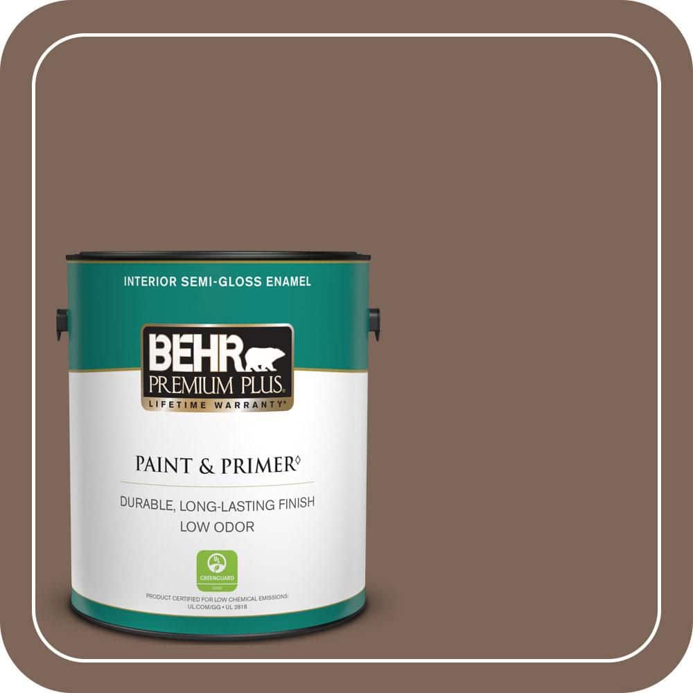 1 gal. Home Decorators Collection #HDC-AC-05 Cocoa Shell Semi-Gloss Enamel Low Odor Interior Paint & Primer price history on PriceWatchPro