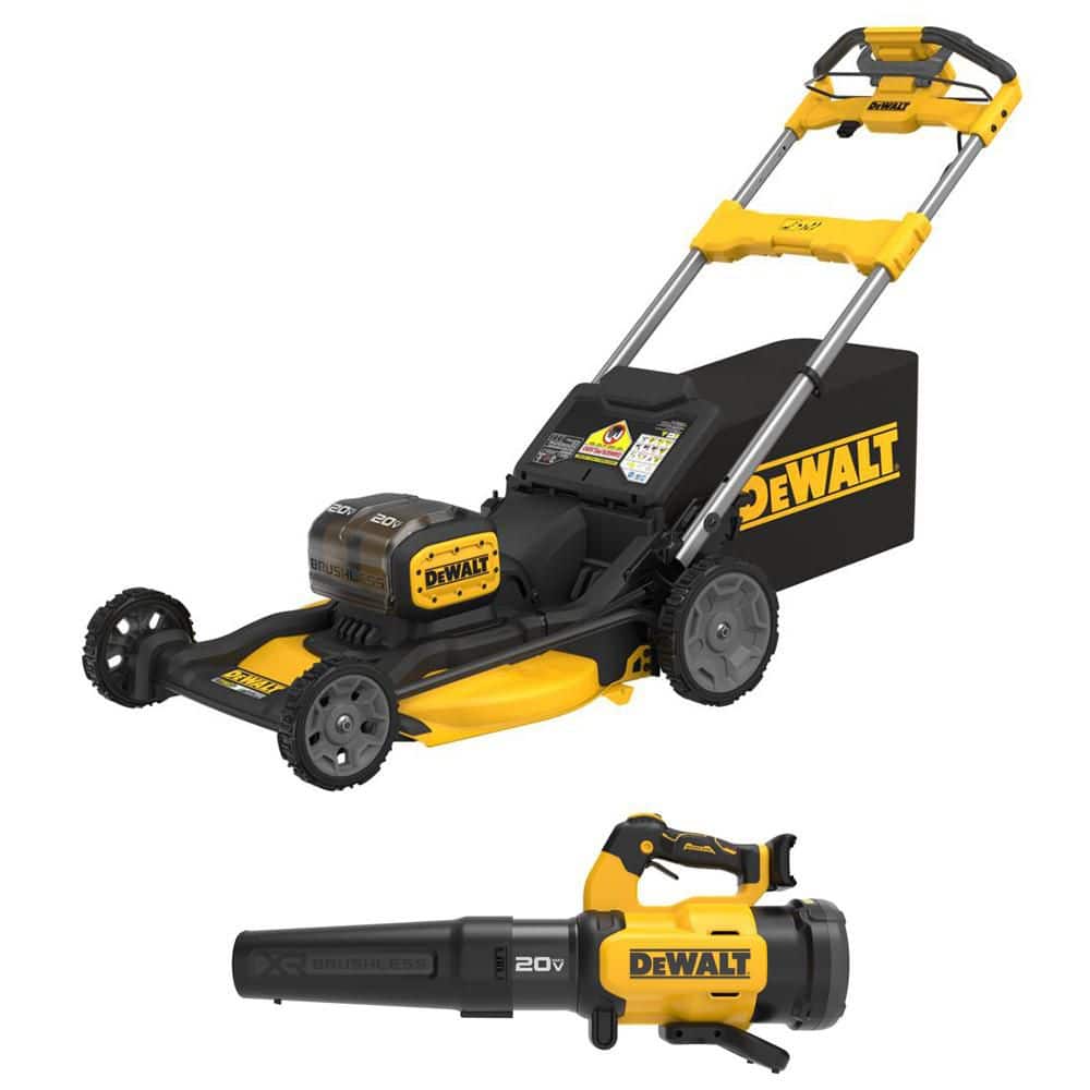 2 x 20V MAX 21 in. Cordless Battery Powered Self Propelled Lawn Mower Kit and Blower w/ (2) 10 Ah Batteries and Chargers price history on PriceWatchPro