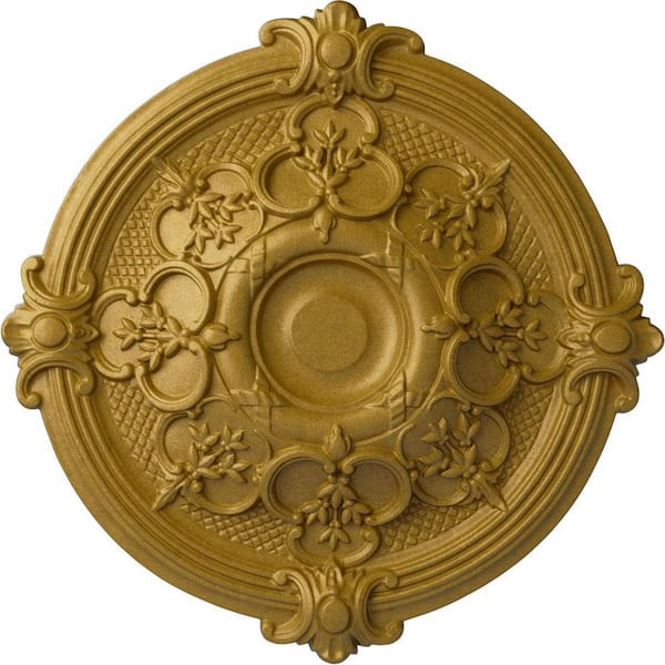 17-3/8 in. x 1-3/4 in. Hamilton Urethane Ceiling Medallion (Fits Canopies  upto 3-3/4 in.), Pharaohs Gold