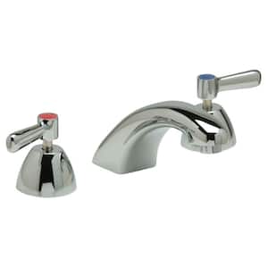 AquaSense 8 in. Widespread 2-Handle Low-Arc Bathroom Faucet in Chrome