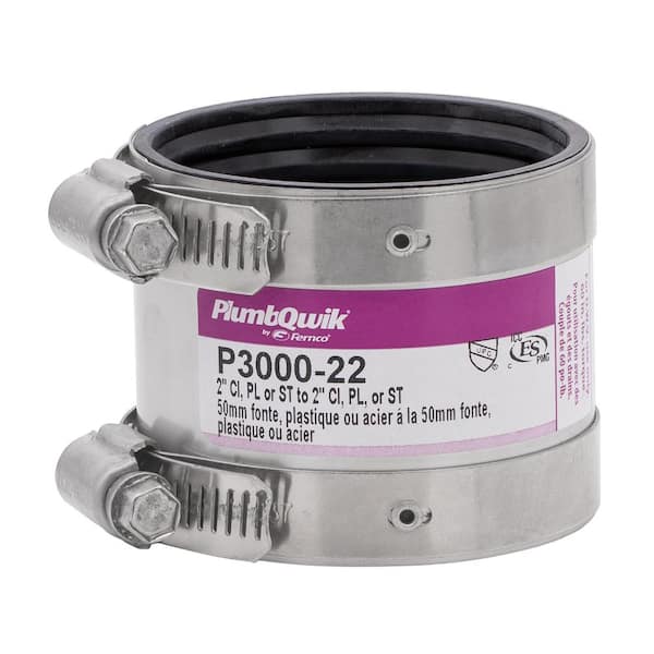 Fernco Proflex 2 in. Neoprene Shielded Coupling P3000-22 - The Home Depot