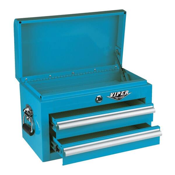 Viper Tool Storage 18 in. 2-Drawer Mini Chest in Teal