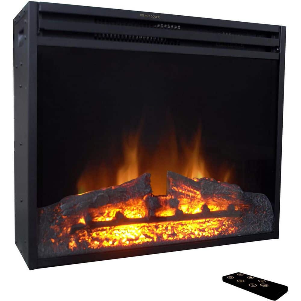 Cambridge 23-Inch Black Freestanding Electric Fireplace Heater