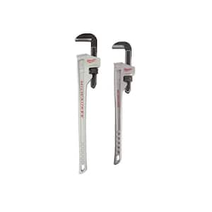 36 in. Aluminum Pipe Wrench and 24 in. Aluminum Pipe Wrench