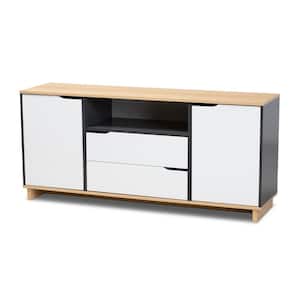 Reed White Wood Dining Room Sideboard
